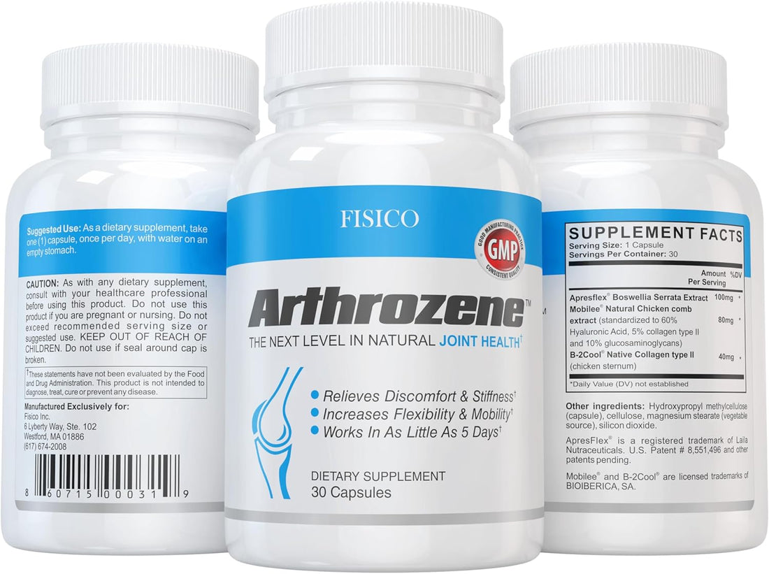 Arthrozene Natural Joint Health Supplement  30 capsules